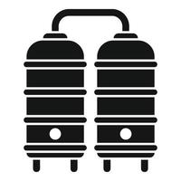 Factory tanks icon simple vector. Milk cheese vector