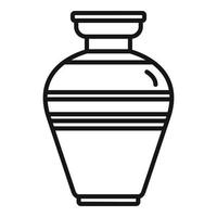 Museum amphora icon outline vector. Vase pot vector
