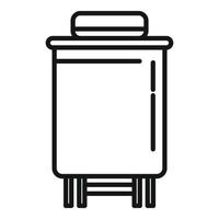 Bucket product icon outline vector. Milk production vector