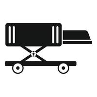 Ground truck icon simple vector. Support airport vector