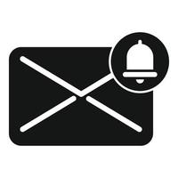 Email bell icon simple vector. Subscribe message vector