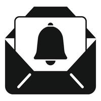 Mail sound icon simple vector. Email message vector