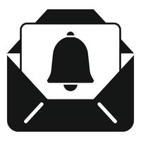 Mail sound icon simple vector. Email message vector