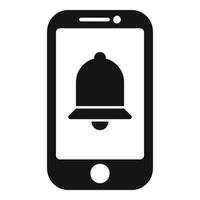 Phone sound bell icon simple vector. Email message vector