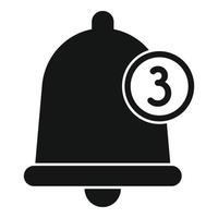 Bell notification icon simple vector. Email message vector