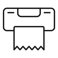 Wc paper icon outline vector. Toilet restroom vector