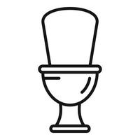 Toilet paper roll icon outline vector. Wc restroom vector