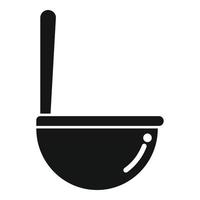 Open toilet icon simple vector. Wc restroom vector