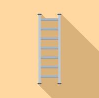 Instrument ladder icon flat vector. Step construction vector
