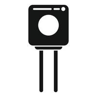 Technology resistor icon simple vector. Electric circuit vector