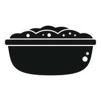 vector simple de icono de patata. puré de comida