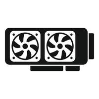 Gpu hardware icon simple vector. Computer card vector