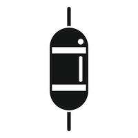 Board resistor icon simple vector. Electric circuit vector