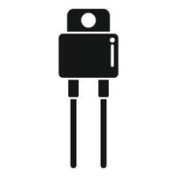 Resistor antenna icon simple vector. Central circuit vector