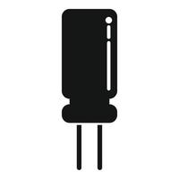Resistor energy icon simple vector. Electric circuit vector