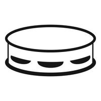 Art tambourine icon simple vector. Samba drum vector