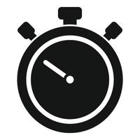 Work stopwatch icon simple vector. Flexible time vector