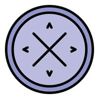 Lightweight fabric icon color outline vector