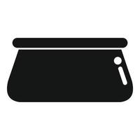 vector simple de icono de piscina de goma. limpieza de agua