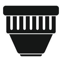 icono de filtro de piscina de buceo vector simple