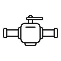 Pool water tap icon outline vector. Beach cleaning vector