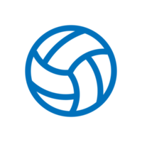 Volley ball icon design for sport theme png