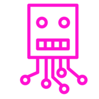 Robot icon design for Artificial intelligence technology theme png