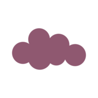 Cute cloud for design element png