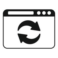 Redesign web page icon simple vector. Template agency vector