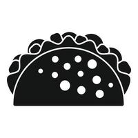 vector simple de icono de tortilla. comida mexicana