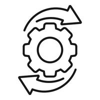 Redesign gear icon outline vector. Web ui vector