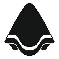 Stack spa towel icon simple vector. Fabric cloth vector