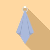 Clean towel icon flat vector. Fabric tissue vector