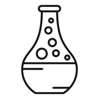 Chemical pot icon outline vector. Customer feedback vector