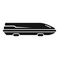 vector simple del icono de la caja de carga del coche. baúl de techo