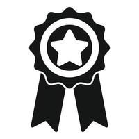 Emblem rate icon simple vector. Customer feedback vector