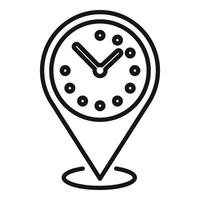 Waiting area location icon outline vector