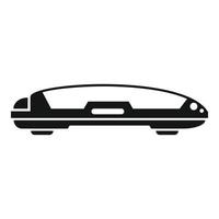 Car roof container icon simple vector. Box rack vector