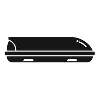 icono de la caja del coche de carga vector simple. maletero de carga