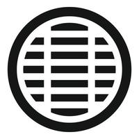 Road manhole icon simple vector. City construction vector