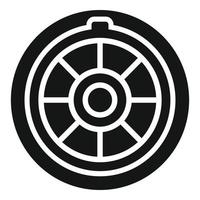 Hatch manhole icon simple vector. City road vector