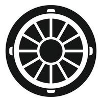 Urban manhole icon simple vector. City road vector