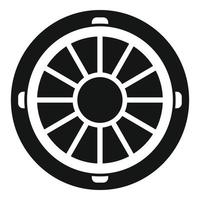 Urban manhole icon simple vector. City road vector