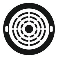 Plate manhole icon simple vector. Sewer lid vector