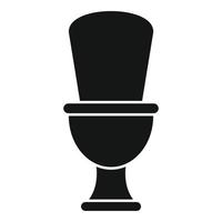 Modern toilet icon simple vector. Wc room vector