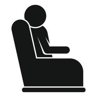 Wait room armchair icon simple vector