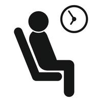 Service people icon simple vector. Waiting area vector