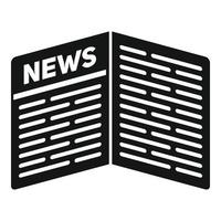 Business newspaper icon simple vector. News paper vector