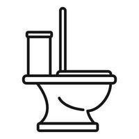 Apartment toilet icon outline vector. Water sewerage vector