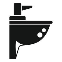 Tube basin icon simple vector. Water pipe vector